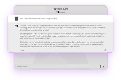 Ad copy funnelgpt